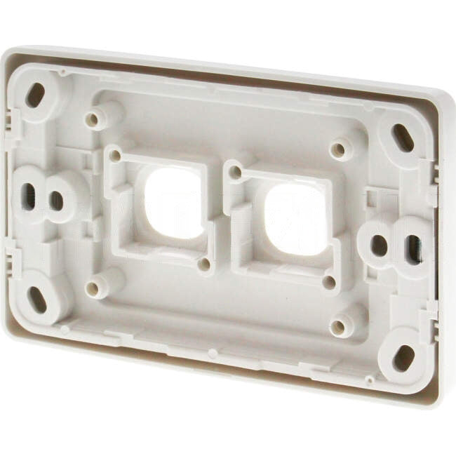 Clipsal 2 Gang 2000 SERIES Grid Plate & Surround Standard Cover White