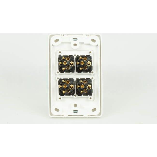 Clipsal 10 Amp 4 Gang 2000 SERIES Vertical Internal Rocker Switch White