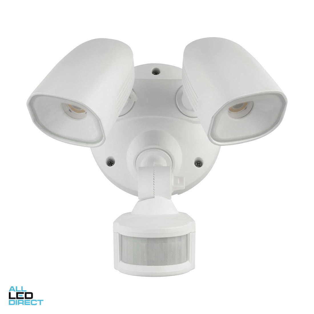 Brilliant 20 W SHIELDER LED Twin Spot Light With PIR Movement Sensor White 4200 K ALL LED Direct