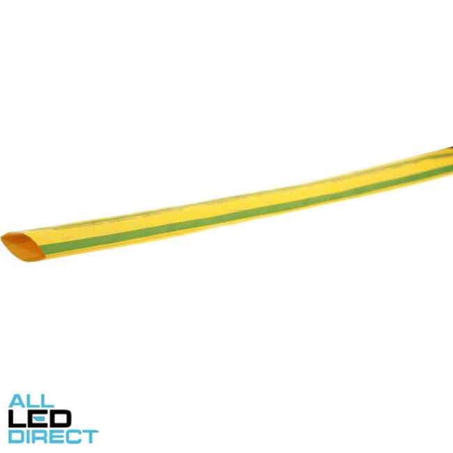 Wattmaster 24mm Shrinks To 11mm Thin Wall Heatshrink 1.2 Metre Green & Yellow