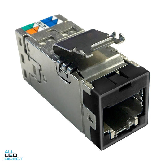 CommScope AMP-TWIST SLX SERIES CAT6A Modular Jack Without Dust Cover Black