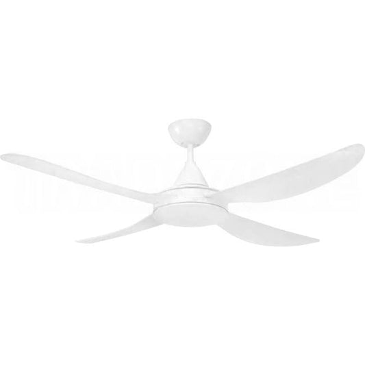 Brilliant 1200mm (48') VECTOR II 4 Blade Ceiling Sweep Fan With UV Resistant Ezi-Fit ABS Blades White