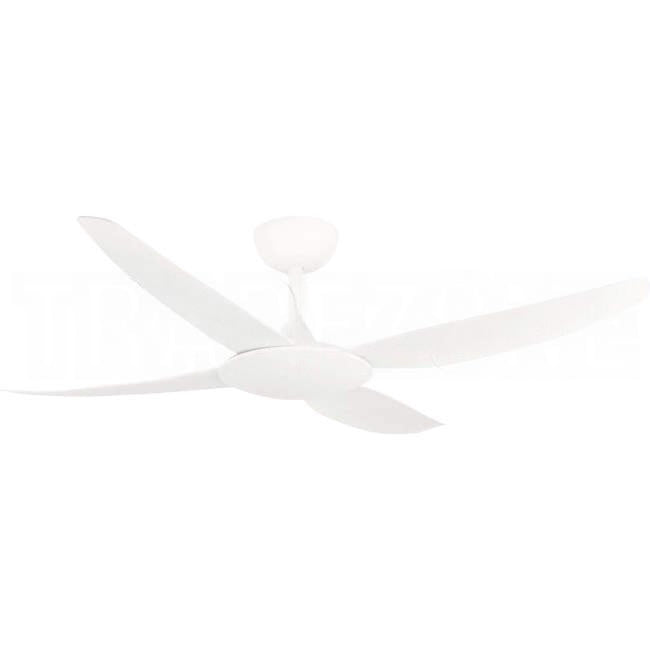 Brilliant 1320mm (52') AMARI 4 Blade DC Ceiling Sweep Fan With Moulded ABS Blades White