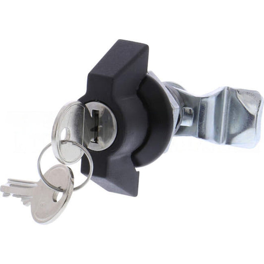 22mm Quarter Turn Series Key Lockable Wing Knob For Electrical Enclosures