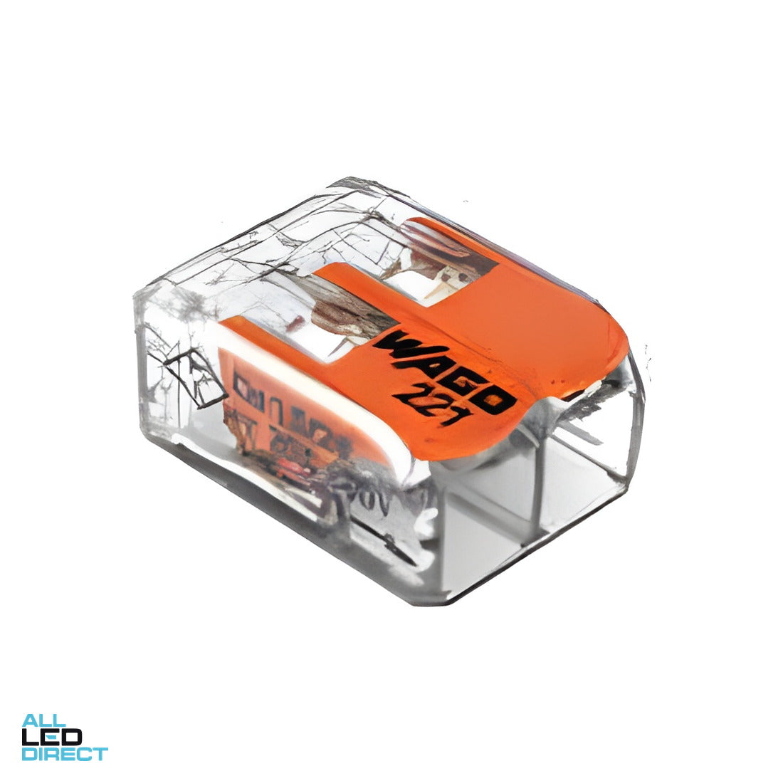 Wago 4mm 2 Wire Compact Splicing Connector Jar of 100 ALL LED Direct