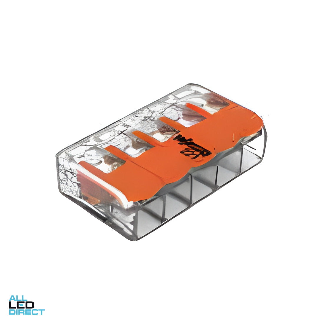 Wago 5 Wire Compact Splicing Connector with Levers, 6mm Jar of 15 ALL LED Direct