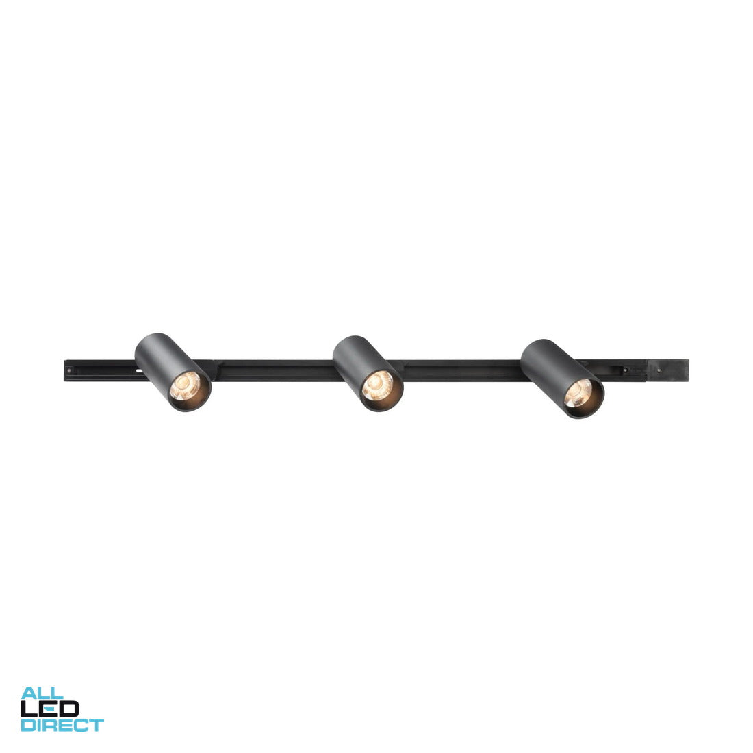 Brilliant 3 x 10 W CERES LED Track Lighting Kit Black TRI Colour ALL LED Direct