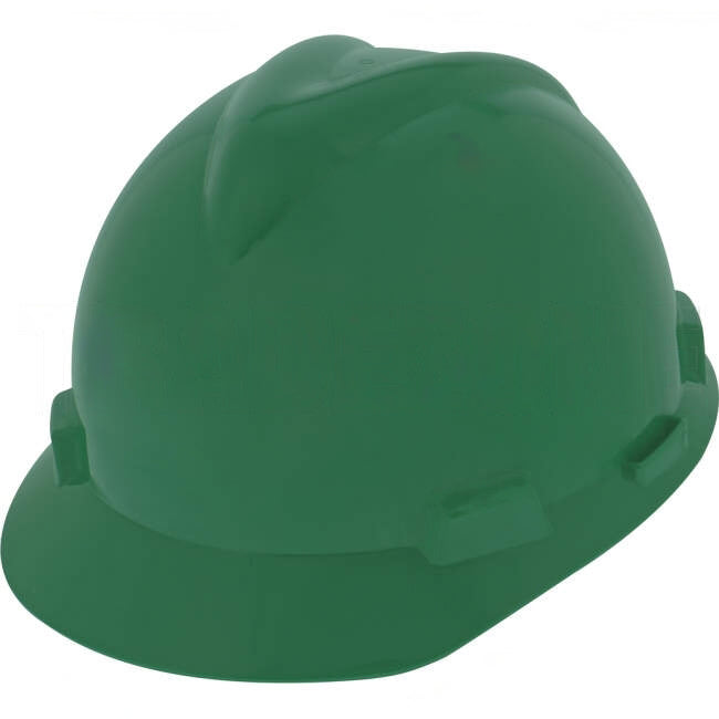 MSA V-GARD Elite Hard Hat With 4 Point PUSH-KEY Suspension Green