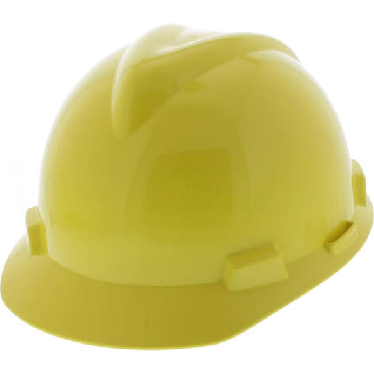 MSA V-GARD Elite Hard Hat With 4 Point PUSH-KEY Suspension Yellow