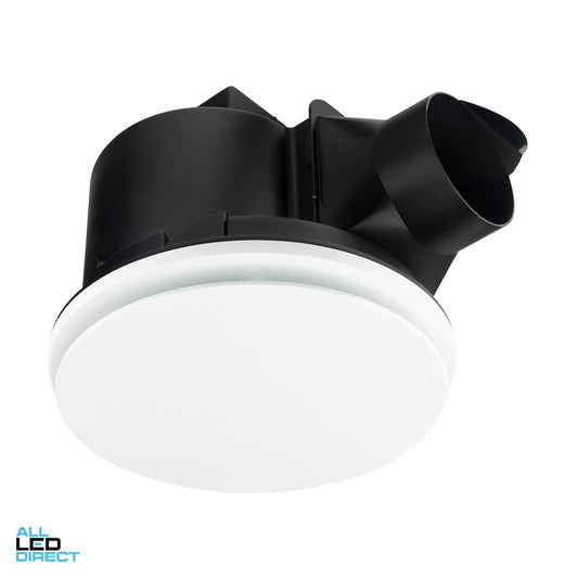Brilliant 270mm BLIZZARD Round DC Exhaust Fan White ALL LED Direct