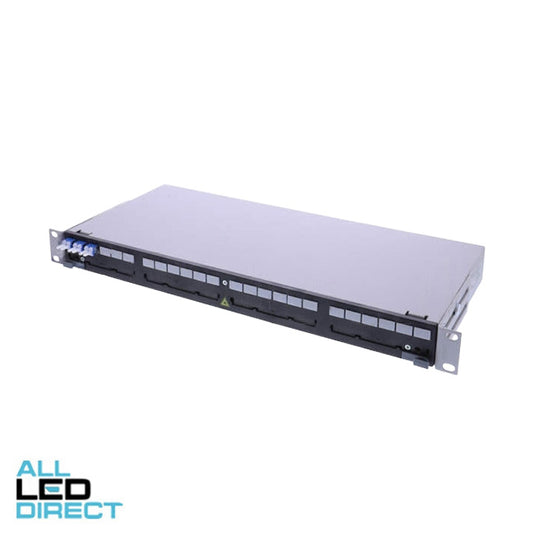 Reichle & De-Massari 6 Core LC SM Loaded Fixed Enclosure Black face panel
