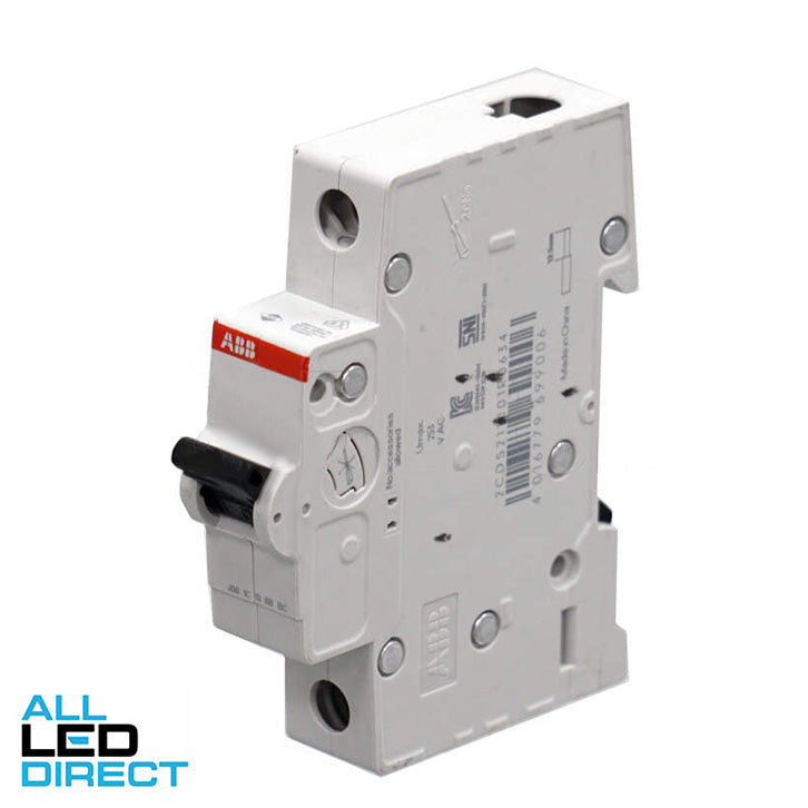 ABB 63 Amp Miniature Circuit Breaker MCB C Curve 1 Pole 6kA