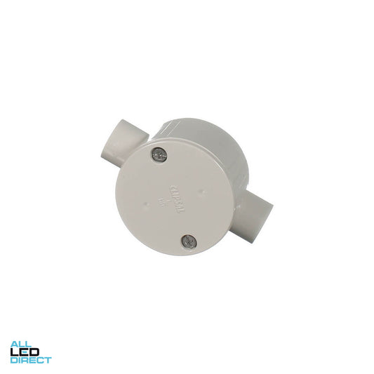 Clipsal 20mm 2 Way Shallow Round Junction Box ALL LED Direct