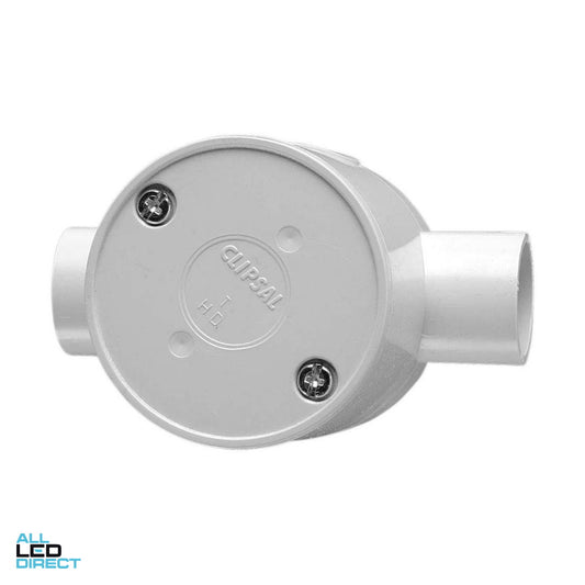 Clipsal 20mm 2 Way Deep Round Junction Box