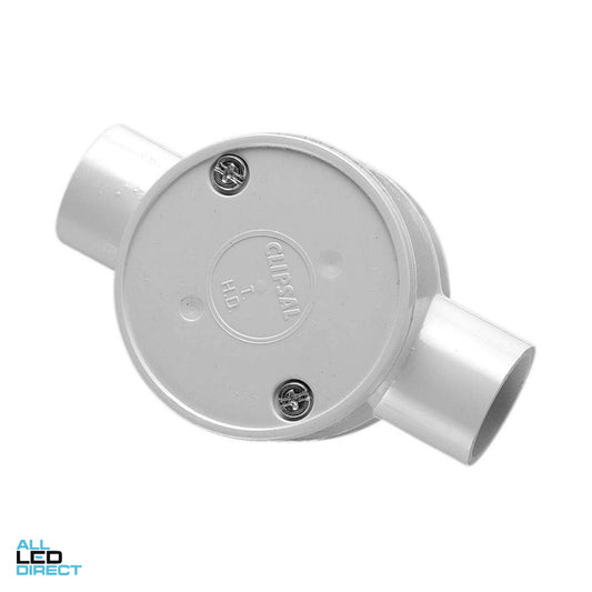 Clipsal 25mm 2 Way Shallow Round Junction Box