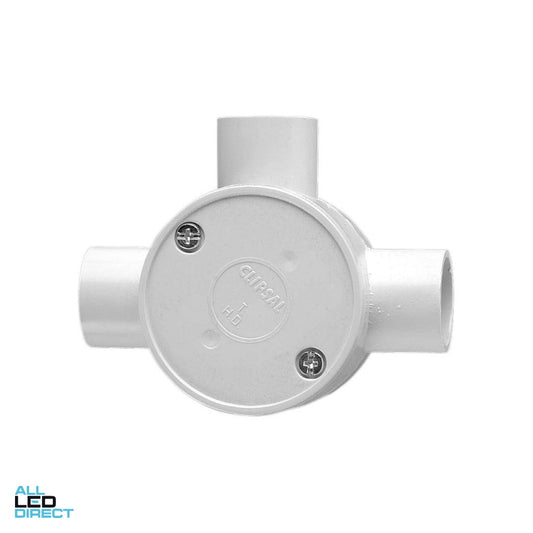 Clipsal 25mm 3 Way Shallow Round Junction Box