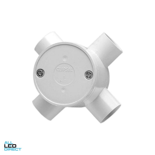 Clipsal 25mm 4 Way Deep Round Junction Box