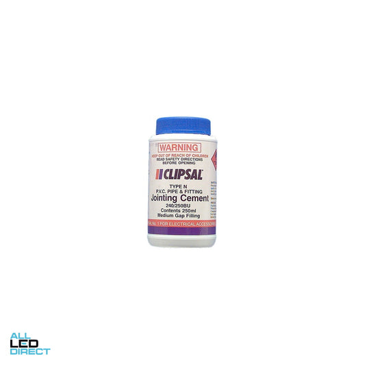 Clipsal 250ml PVC Pipe Cement Blue ALL LED Direct