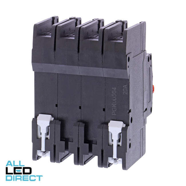 PGK 20 Amp DC Miniature Circuit Breaker MCB 4 Pole C Curve 6kA