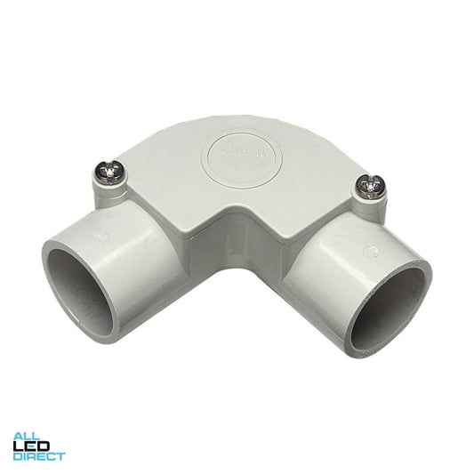 Clipsal 25mm 90 Degree PVC Conduit Inspection Elbow Grey