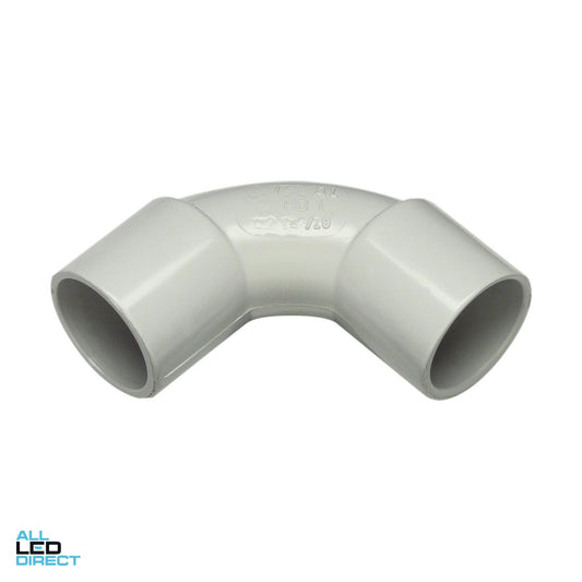 Clipsal 20mm 90 Degree Medium Duty Conduit Elbow Grey