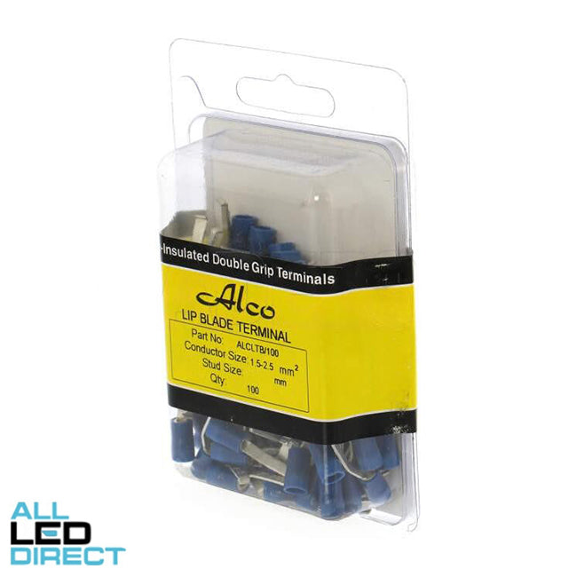 Wattmaster 1.5mm To 2.5mm Terminal Lip Blade Pre Insulated Blue Pack of 100