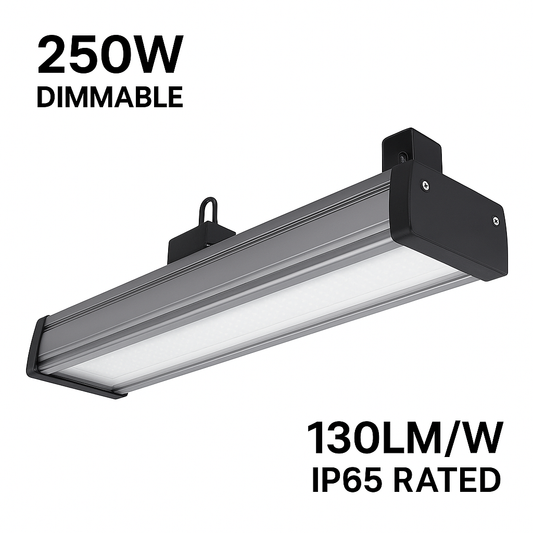 250W Linear High Bay LED Light – Dimmable | 130LM/W | IP65 Rated