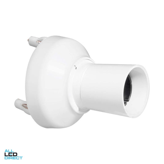 Clipsal 2 Pin Bayonet Cap Batten Holder With Fixings White