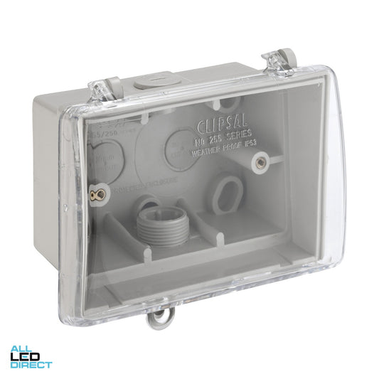 Clipsal Waterproof Enclosure Box Clear Lid ALL LED Direct