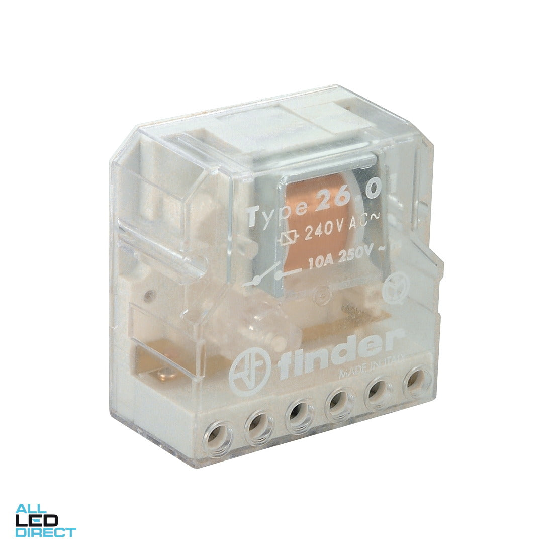 NHP 10 Amp Step Relay With 1 x N/O 230VAC Coil ALL LED Direct