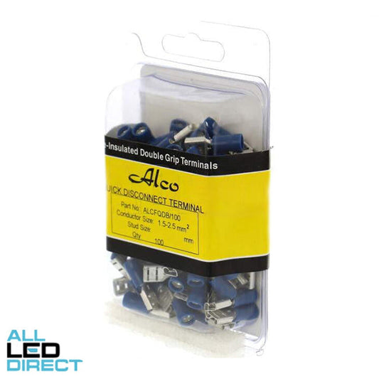 Wattmaster 1.5-2.0mm Quick Disconnect Fully Insulated Terminal Blue Pack of 100