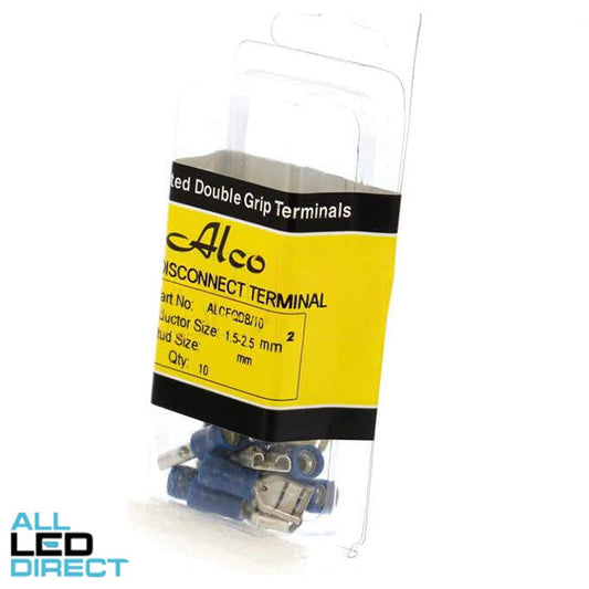 Wattmaster 1.5-2.5mm Quick Disconnect Fully Insulated Terminal Blue Pack of 10