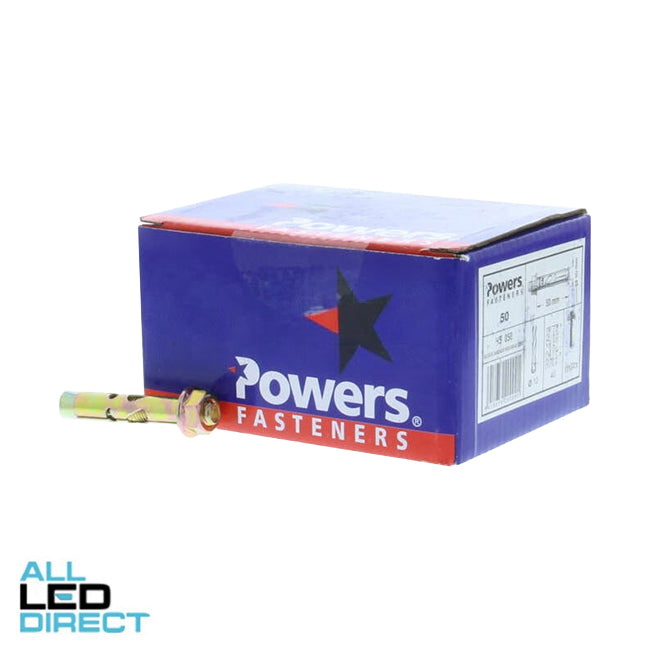 Powers 10mm x 50mm Hex Sleeve Anchor Pack Of 50