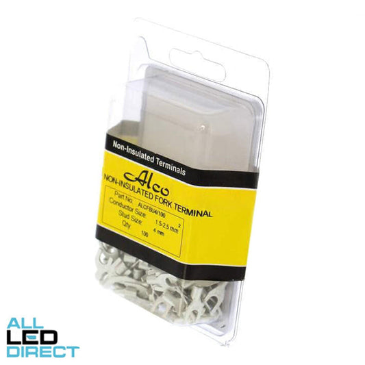 Wattmaster 4mm Fork Terminal Non Insulated Pack of 100