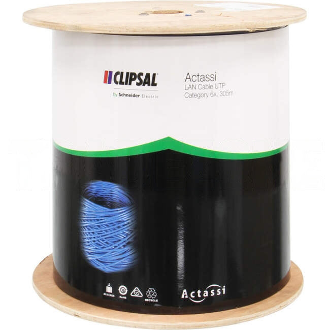 Clipsal CAT6A CBL LAN Cable 305m Dispenser Box