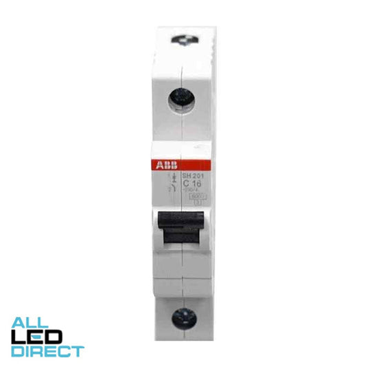 ABB 16 Amp Miniature Circuit Breaker MCB C Curve 1 Pole 6kA