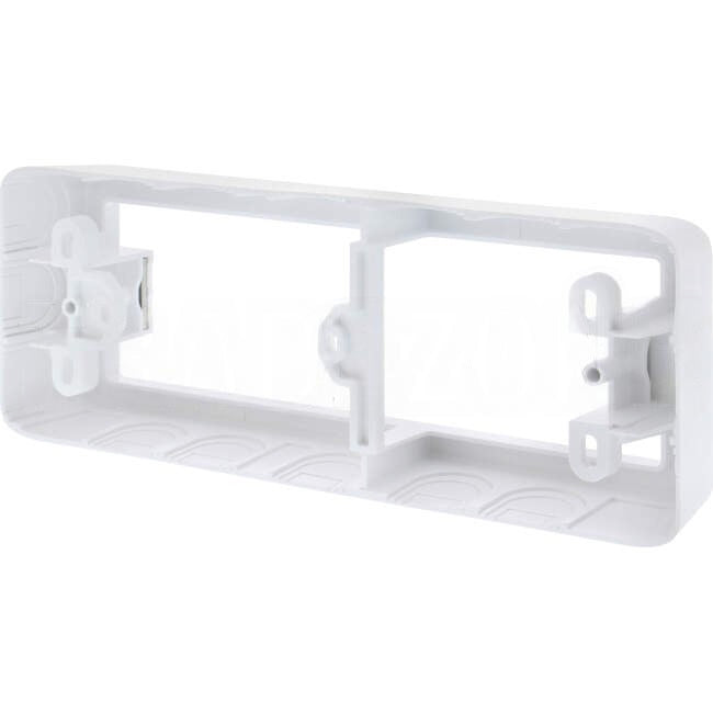 Clipsal ICONIC Quad Socket Mounting Block Vivid White