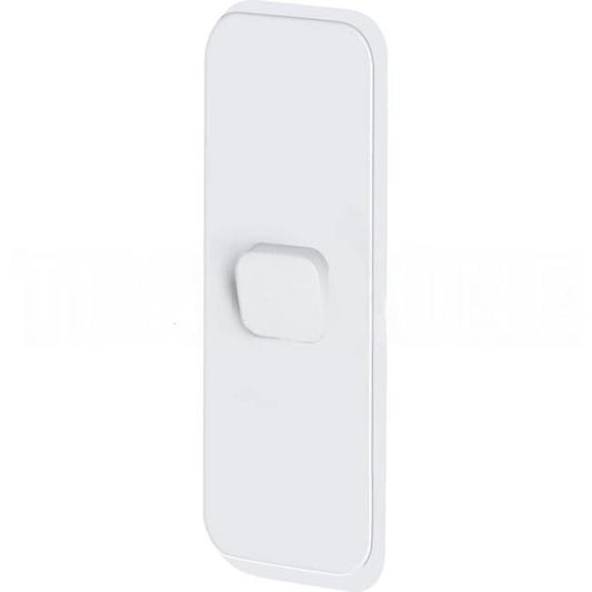 Clipsal 1 Gang ICONIC Vertical Internal Rocker Architrave Switch Cover Plate Cool Grey