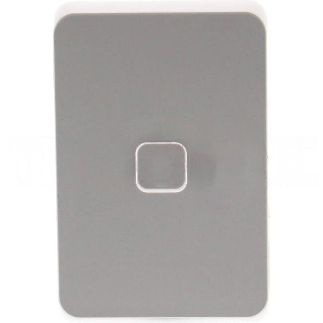 Clipsal 1 Gang ICONIC Vertical Internal Rocker Switch Cover Plate Cool Grey