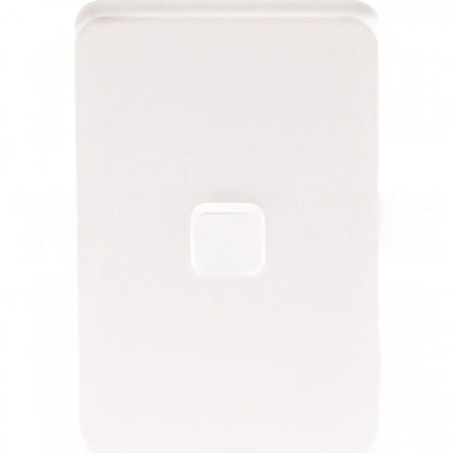 Clipsal 1 Gang ICONIC Vertical Internal Rocker Switch Cover Plate Vivid White