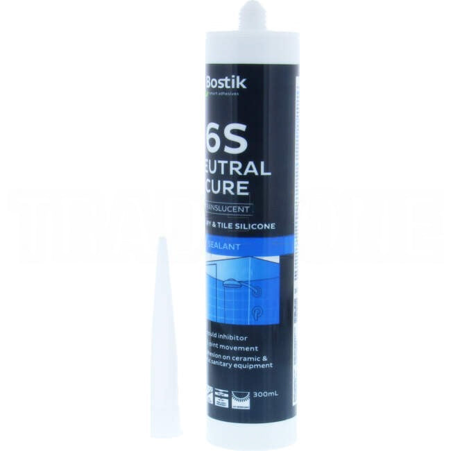 Bostik 6S Transparent Sanitary Grade Silicone 300ml