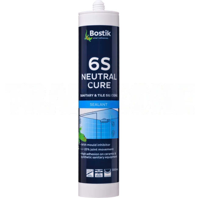 Bostik 6S Transparent Sanitary Grade Silicone 300ml