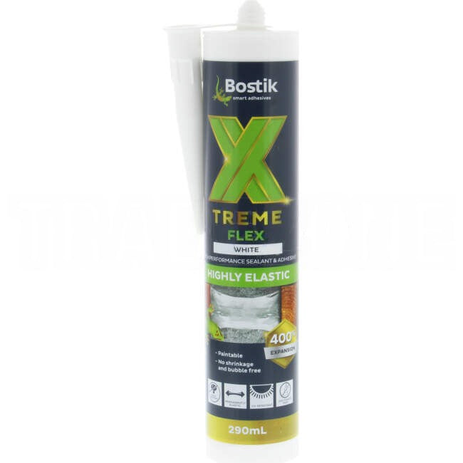 Bostik Xtreme Flex High Performance MS Sealant & Adhesive Cartridge White 290ml