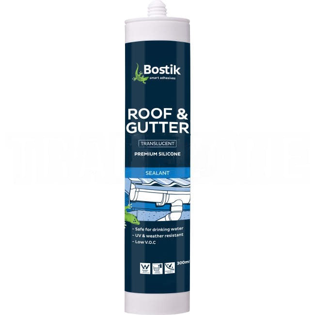 Bostik Premium Roof & Gutter Translucent Silicone 300ml