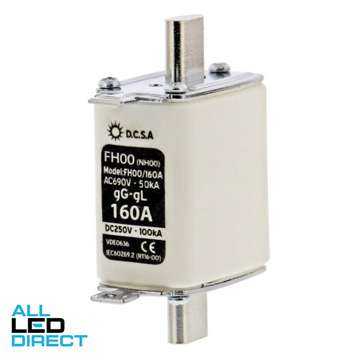 160 Amp 250 Volt DC Blade NH Type Fuse