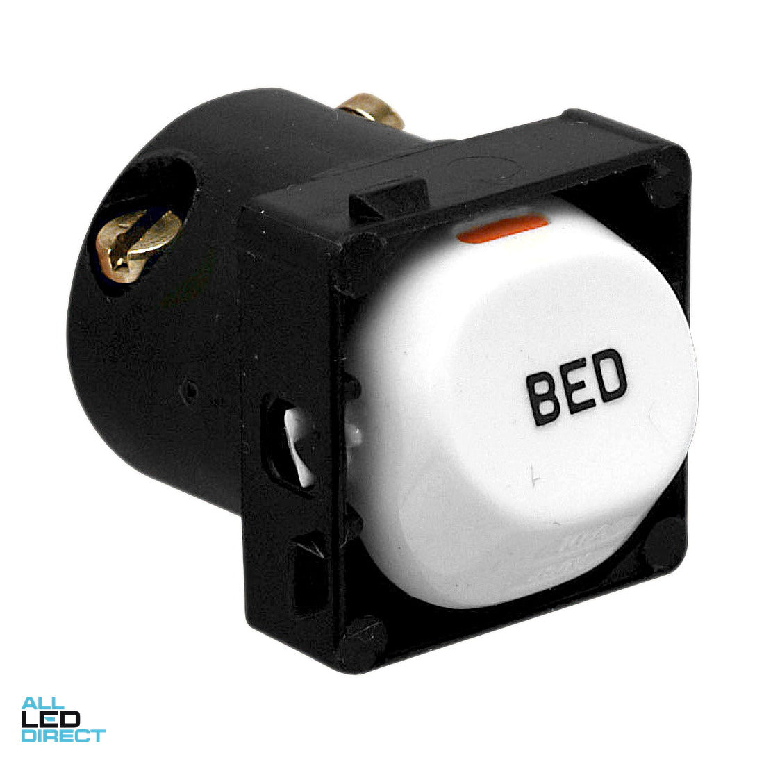Clipsal 10 Amp 30 SERIES 2 Way Rocker Switch Mech White Engraved With 'BED' ALL LED Direct