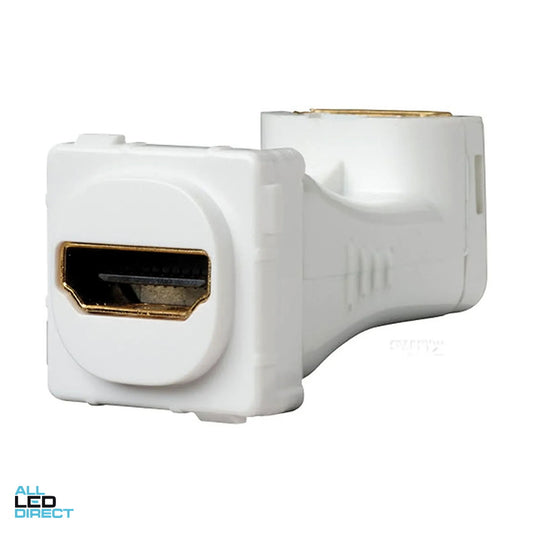 Clipsal 30 Series Angled HDMI Adaptor Mech White ALL LED Direct