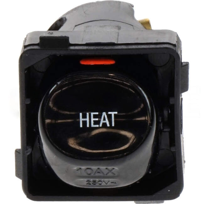 Clipsal 10 Amp 30 SERIES 2 Way Rocker Switch Mech Black Engraved With 'HEAT'