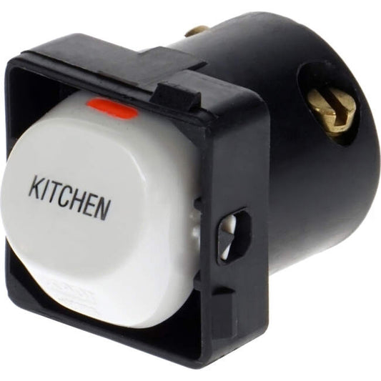 Clipsal 10 Amp 30 SERIES 2 Way Rocker Switch Mech White Engraved With 'KITCHEN'