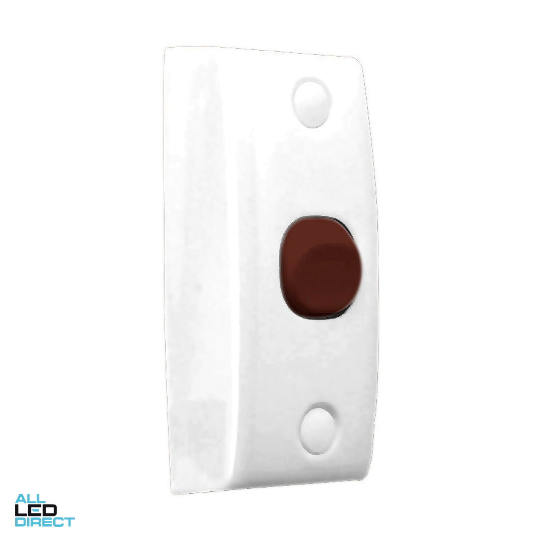Clipsal 10 Amp 1 Gang 30 SERIES 2 Pole Vertical Internal Rocker Architrave Switch White ALL LED Direct